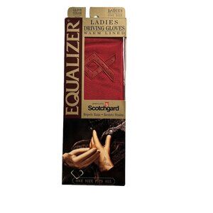 Equalizer Berkshire Vintage Driving Gloves Red Warm Lined Scotchguard One Size N